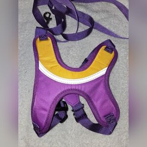 Purple and Yellow Dog Harness